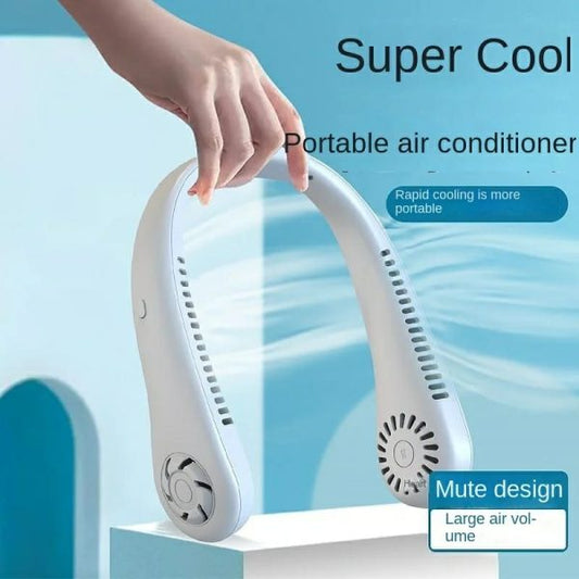 Vaneless Hanging Neck Fan | Portable Rechargeable Fan Bladeless Neck Fan (random Color)